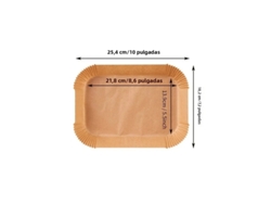 (50 Piezas Rectangulares) Tapetes Desechables De Papel Para Hornear Para Freidoras De Aire, Resistentes Al Aceite E Impermeables.