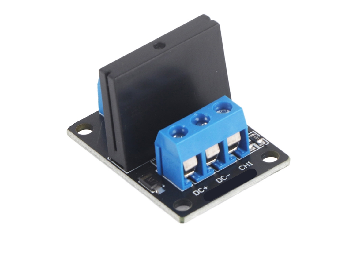 Módulo De Relé Estático De 1 Canal Con Disparo De Cc De Alto Nivel 5/12v 250vac 2a Con Fusible (12v)