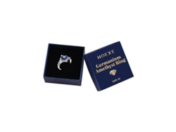 Anillo de germanio y amatista