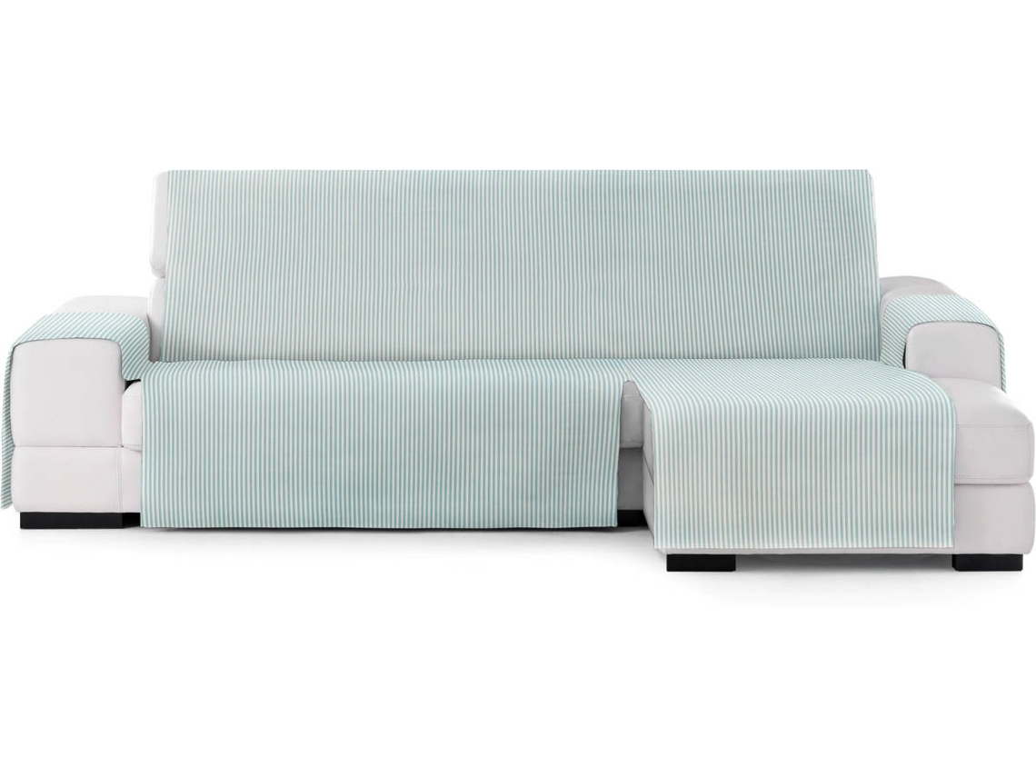 Funda de Sofá Chaise Longue TODOPARAMICASA Calma Verde (Brazo Derecho -  240 cm)