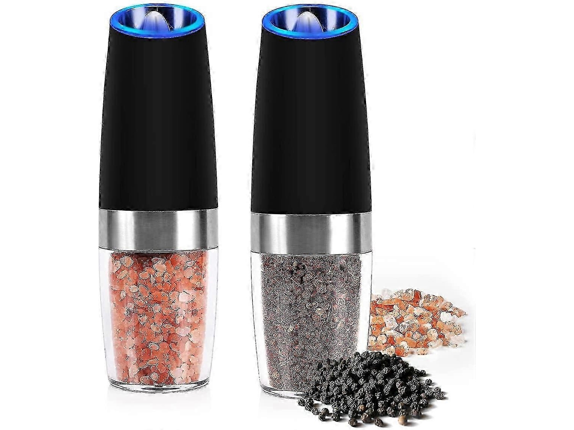 Molinillo de pimienta por gravedad, molinillo eléctrico de sal y pimienta, molinillo de especias con velocidad ajustable. Rosewell