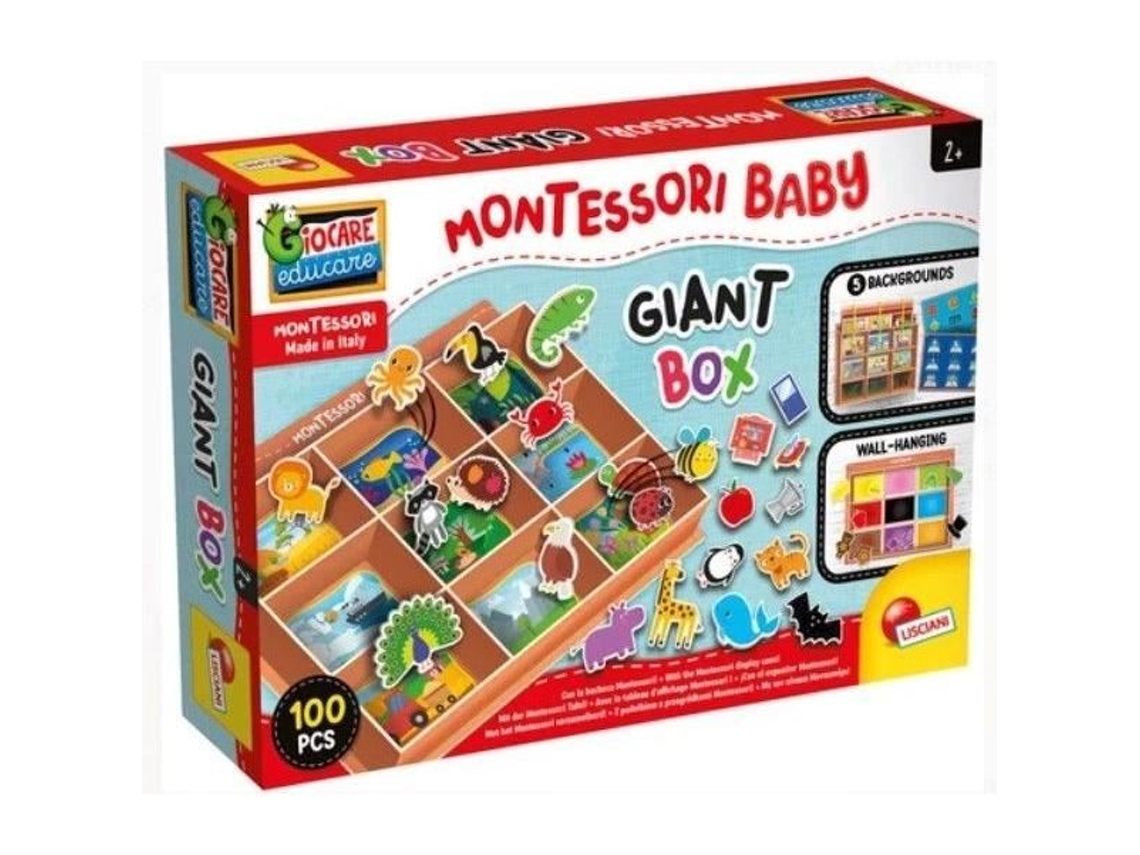 Caja Montessori Gigante Para Bebés - Clasificaciones Y Descubrimientos - Tablero De Anuncios Resistente