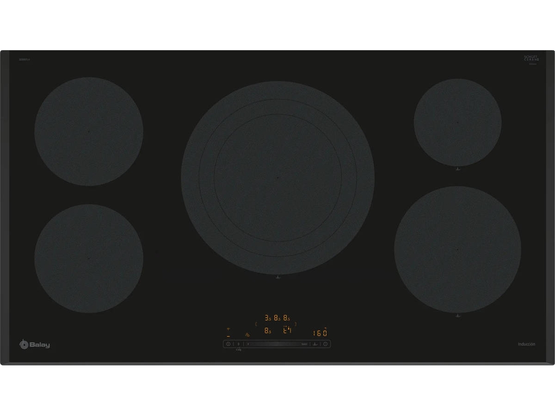 Placa de Inducción BALAY 3EB997LH (Eléctrica - 90 cm - Negro)