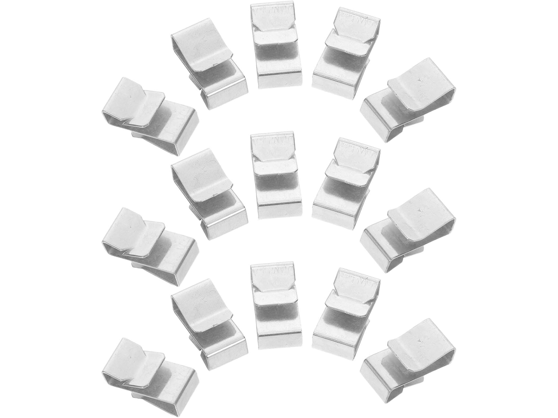 Juego de 75 bridas metálicas resistentes a la intemperie, bridas dobles para organización de cables. SFUSHOS