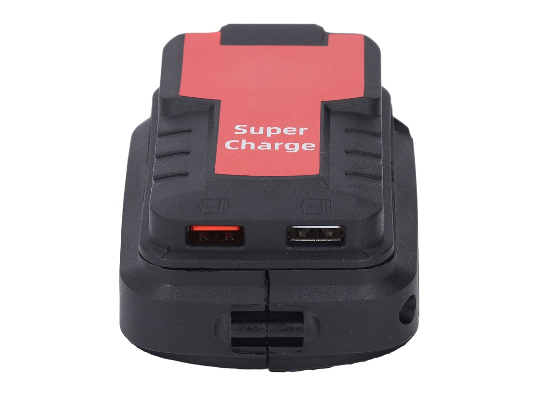 Adaptador cargador de batería para herramientas eléctricas 18V BL1850 de iones de litio con 2 puertos USB, carga rápida para power bank