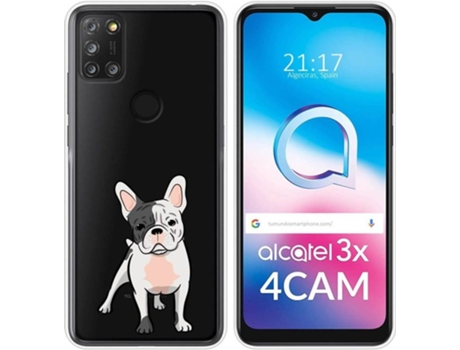 Carcasa Alcatel 3X 4CAM TUMUNDOSMARTPHONE Dibujos Transparente Perros 06 Multicolor