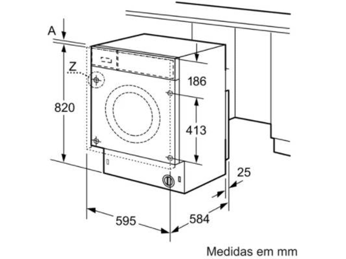 Lavasecadora Integrable BOSCH WKD28542ES (4/7 kg - 1400 rpm - Blanco)