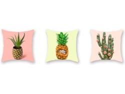 Pack de 3 Almohadas Decorativas WJS Verde (45x45cm)