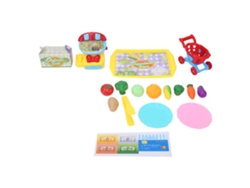 Brinquedo De Caixa Registradora Simulada Com Carrinho De Compras Para Crianças Acima De 3 Anos 22pcs