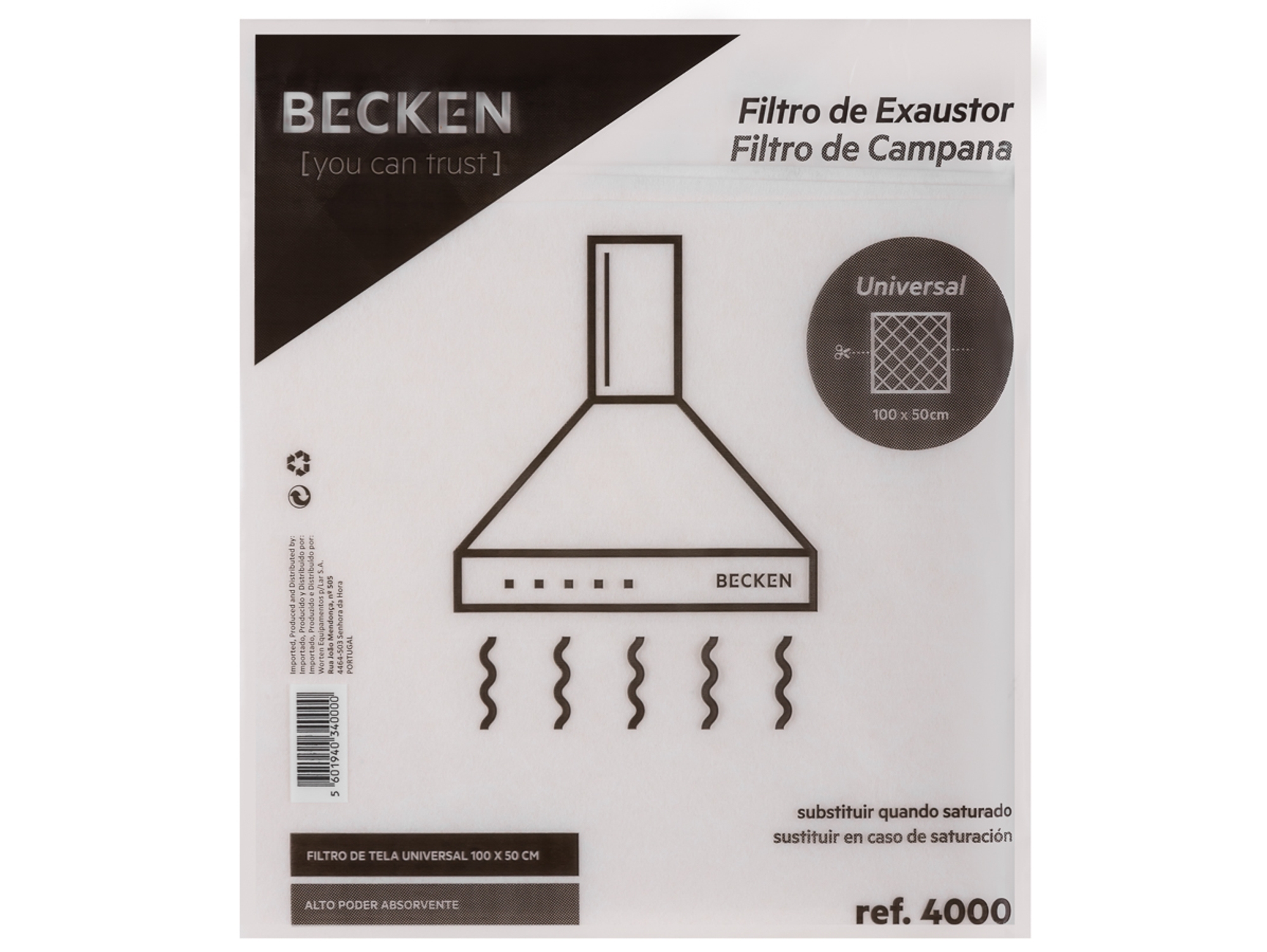 Filtro de Campana BECKEN REF4000