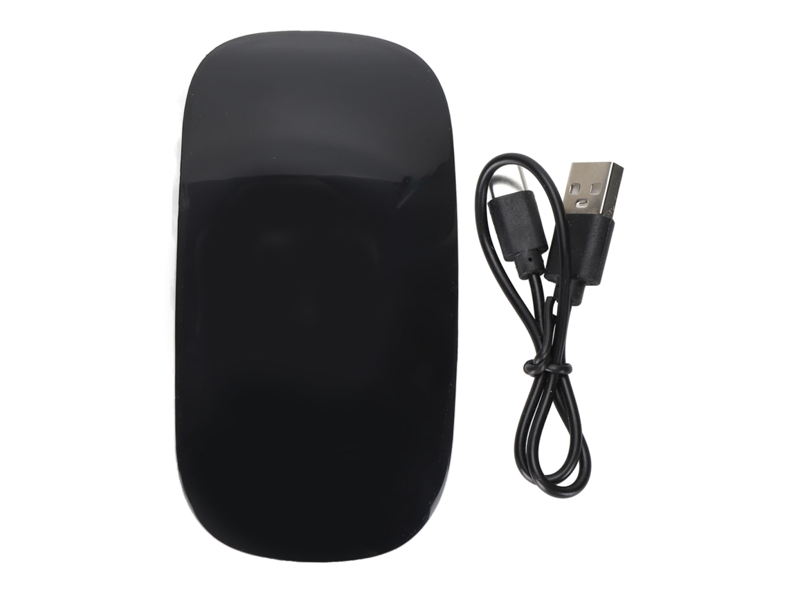 Ratón Inalámbrico Bluetooth Ergonómico Usb-c Recargable, Delgado Y Silencioso Para Pc/portátil (negro)
