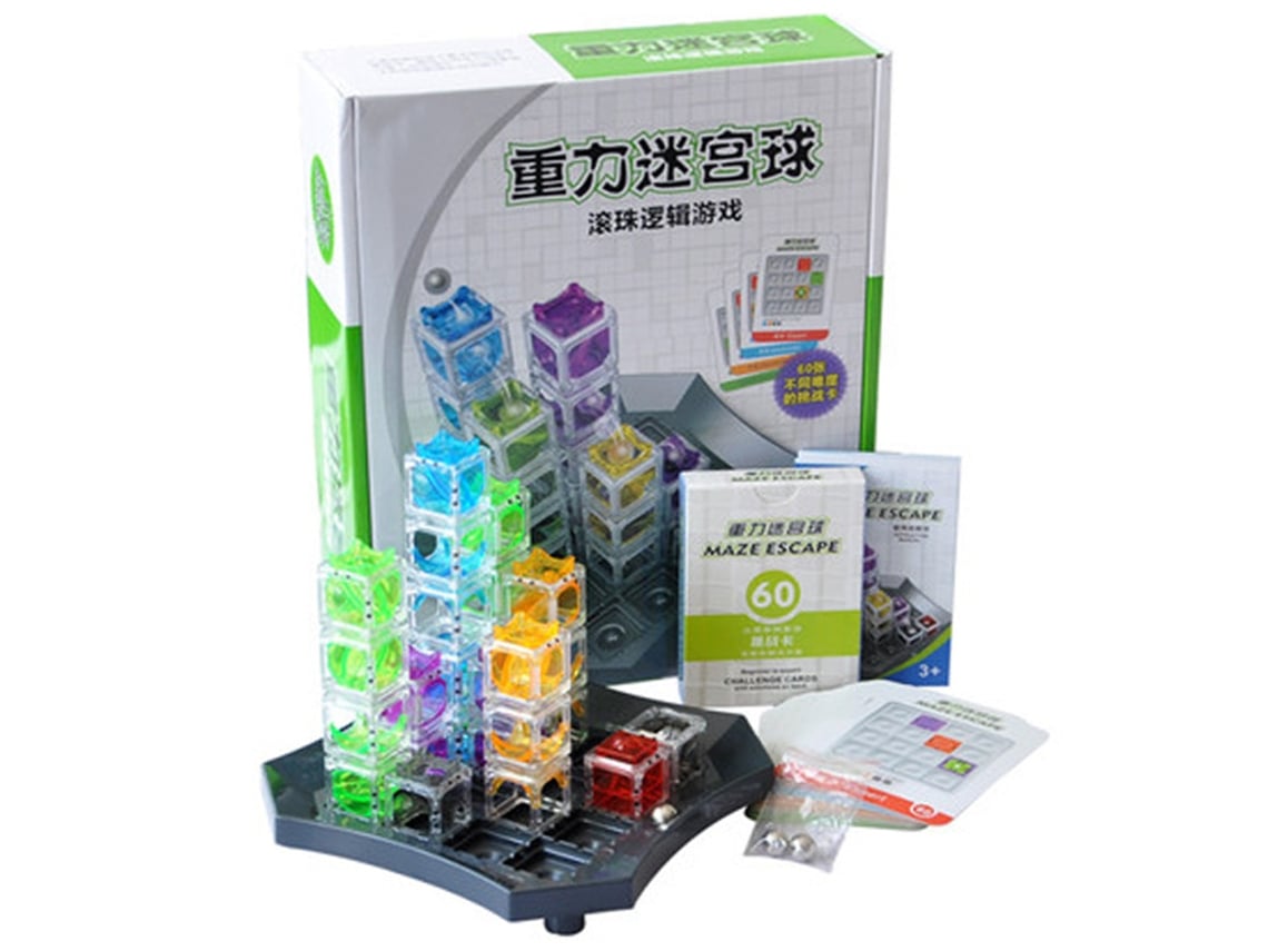 Ats-juego De Mesa Lógico 60 Desafíos Con Solución Juguetes Escape Laberinto Para Niños Mejora Pensamiento Lógico Familiar