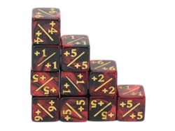 2026-10pcs Dados De 6 Caras Operaciones Matemáticas Didácticos Acrílico Bicolor Para Enseñanza De Matemáticas Y Juego Rojo Negro