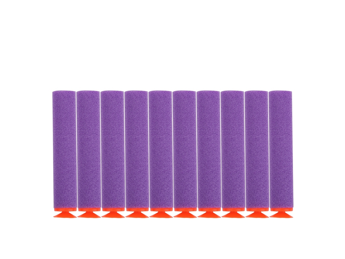 100 Piezas Balas De Recarga Suaves Para Pistola De Juguete Dardos De Espuma Eva Reutilizables Accesorio (morado)
