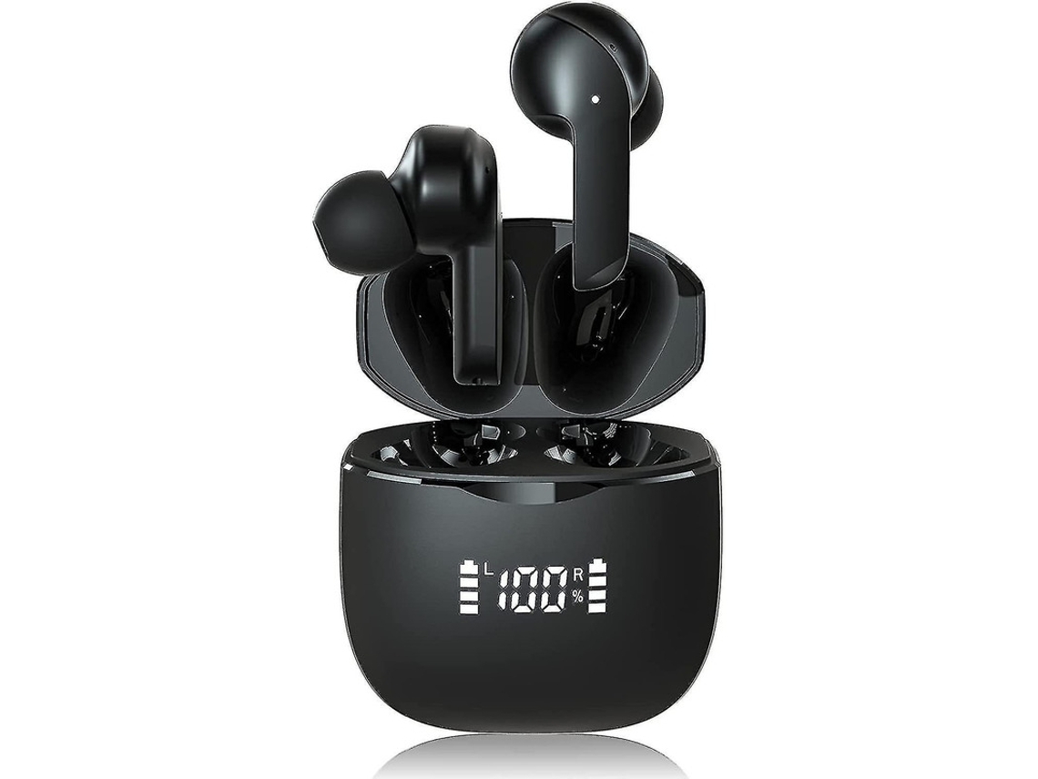 YEMAESRE Auriculares intrauditivos Micrófonos estéreo verdaderos YEMAESRE Bluetooth Negro