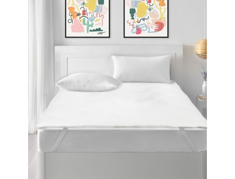 Topper Sobrecolchón Viscoelástico y Fibra transpirable 200x200cm PIKOLIN HOME