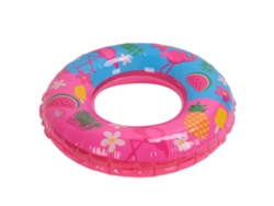 Flotador de flamenco rosa, PVC ecológico, portátil para piscinas.
