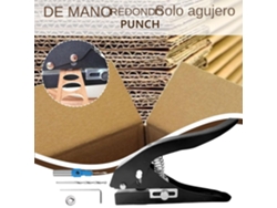 Perforadora de insignias | Perforadora de papel con un agujero | Para bordes, uso doméstico, uso comercial, cartón, papel Vayotoy