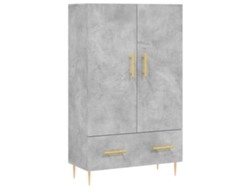Maison Exclusive - Aparador Alto Madera De Ingeniería Gris Hormigón 69,5x31x115 Cm
