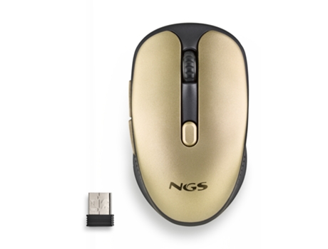 Ratón NGS Evo Rust (Inalámbrico - 1600 dpi - Dorado)
