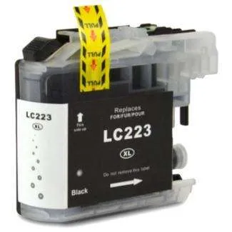 BROTHER Lc223/Lc221 Cartucho de Tinta Genérico Negro Reemplaza Lc223Bk/Lc221Bk