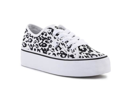 Zapatillas DC Manual Platform Cheetah Print Mujer (37,5 eu - Negro)