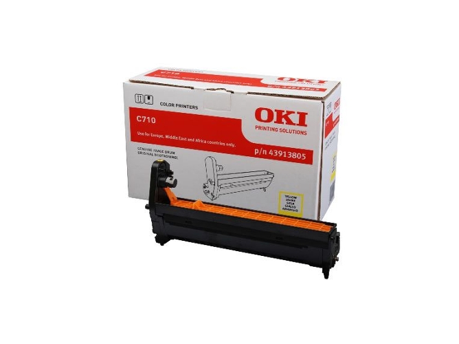 Cartucho de Tóner OKI 43913805 15000 Páginas Amarillo para C710dn, 710dtn, 710n