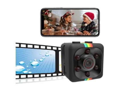 Mini cámara oculta Cámara espía inalámbrica Cámara portátil para niñera Cámara HD 1080P con visión nocturna