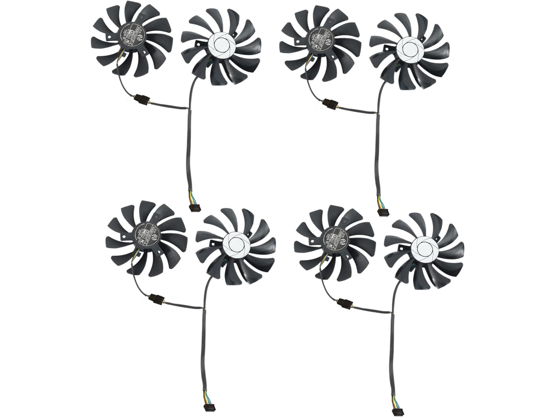 Nuevo Juego De 4 Ventiladores De 85 Mm Para Tarjeta Gráfica Ha9010h12f-z (repuesto Para Refrigeración)