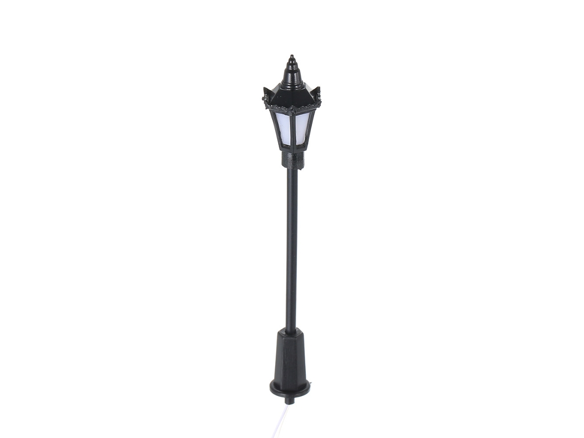 20 Farolas Led De Luz Blanca Cálida A Escala 1:100 (70 Mm) Para Maquetas De Ferrocarril Y Jardines.