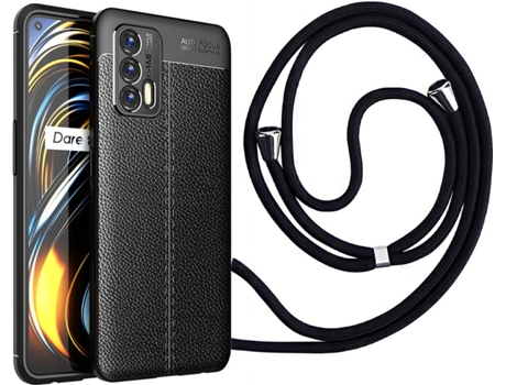 Funda Realme GT 5G Rugged Leather con Collar Negro
