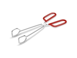 2026da-pinzas De Cocina De Acero Inoxidable Hiash 10 Pulgadas Para Cocina Barbacoa Con Mango Rojo Antideslizante