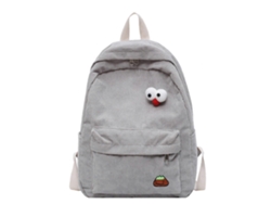 Mochila moderna de pana para estudiantes y viajeros, mochila multifuncional para uso diario, mochila escolar, gris.