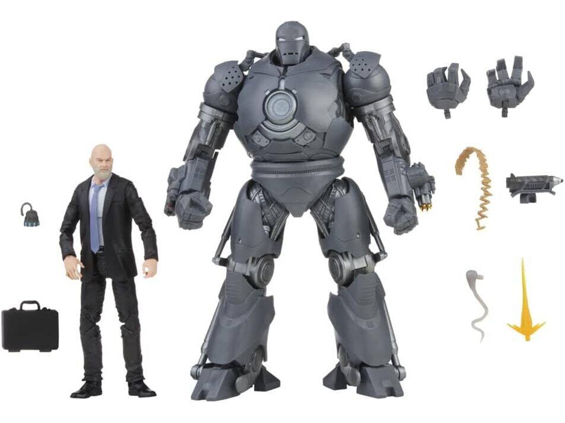 Figura Obadiah Stane & Iron Man Monger The Infinity Saga Avengers Iron Man Marvel Legends Series 16 cm e 23 cm