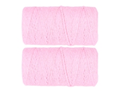 2 Cuerdas De Algodón Rosa, Ligeras, Duraderas Y Transpirables, Ideales Para Manualidades O Decoración.
