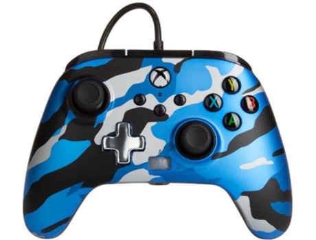 Mando con Cable POWER-A Metallic (Xbox One - Camuflaje)