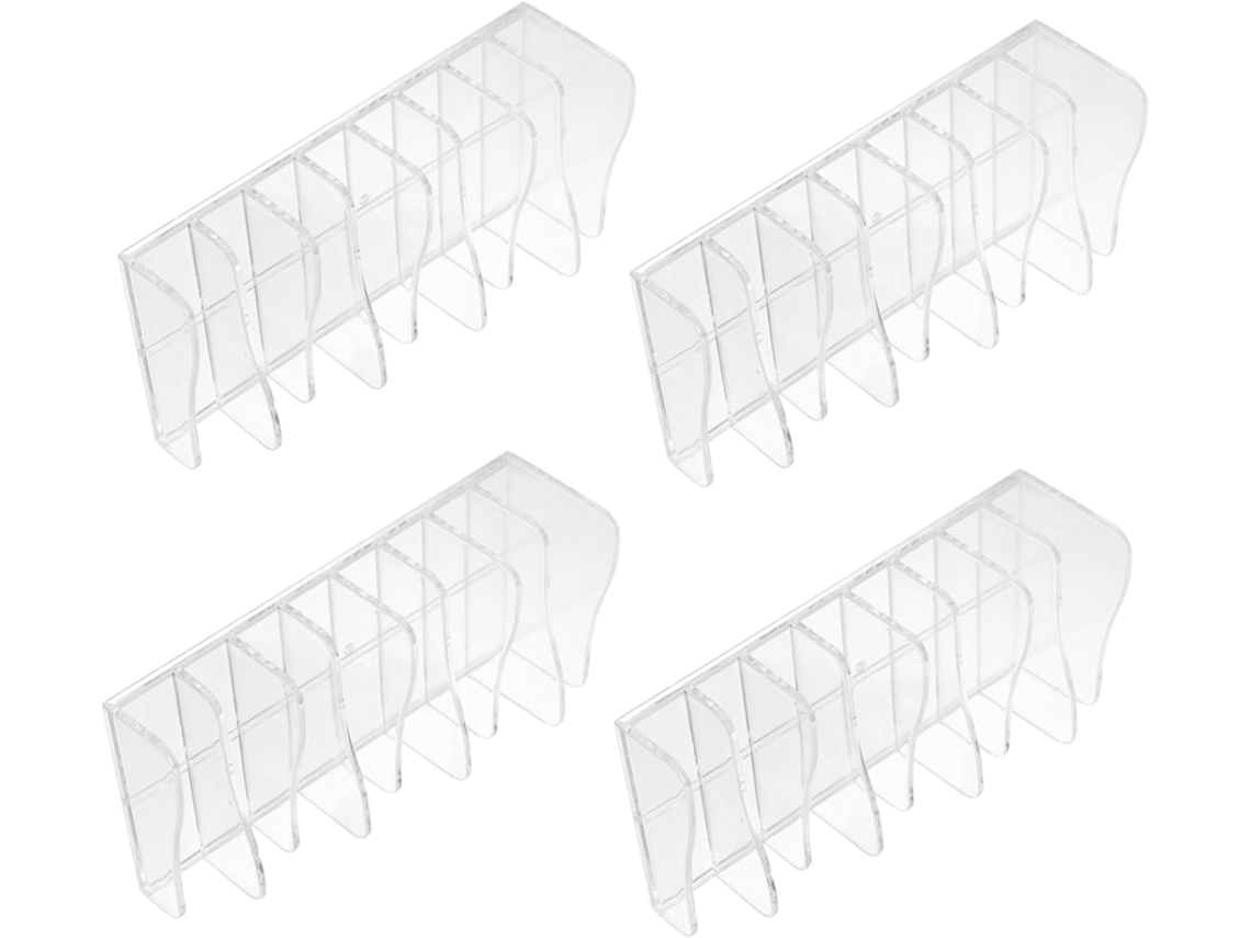 Organizador De Cosméticos Em Acrílico Transparente De 4 Peças, Durável E Para Sombras E Pó, Para Banheiro E Casa