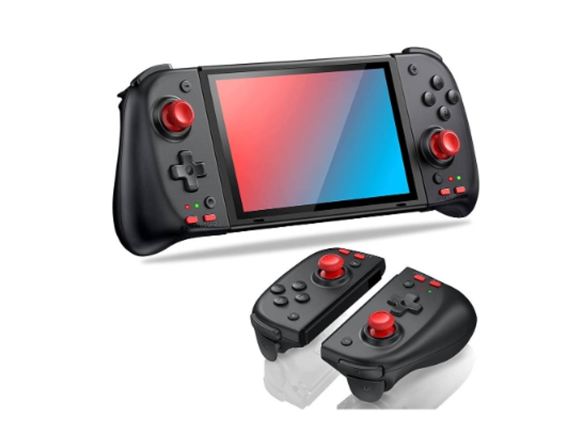 Para Nintendo Switch Controlador Joy-Con Programable Oled con Turbo Motion Joypad Accesorios Negro Lalalamoli