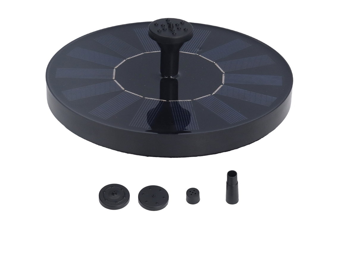 Fuente Solar Flotante De 1,4 W Y 7 V, Con Un Caudal De 150 L/h, 6 Boquillas Antiobstrucción, Fabricada En Abs, Ideal Para Jardines Y Piscinas.