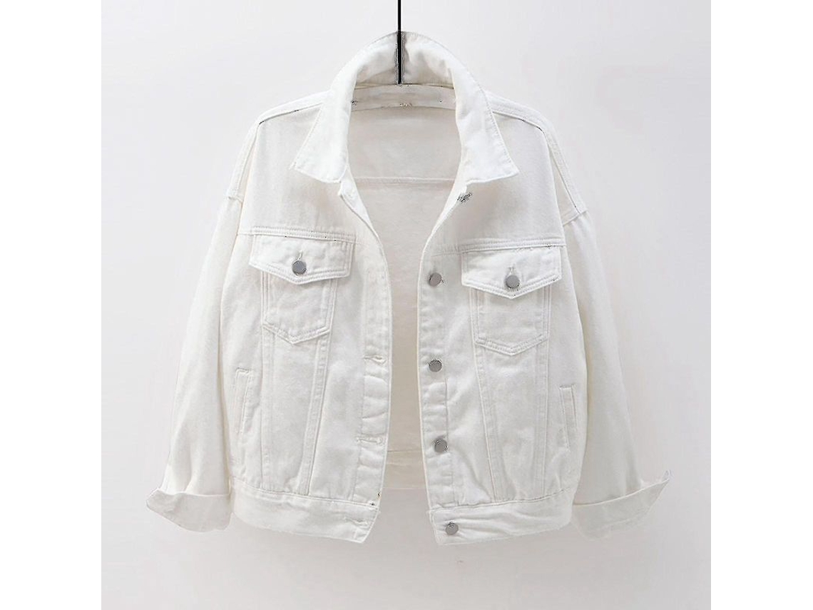 2026-chaqueta Denim De Manga Larga Para Mujer Abrigo De Otoño Talla Grande Calientito Casual