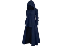 2026-chaqueta Con Capucha Gótica Para Mujer Sjk Algodón Mezclado Casual Fiesta Tallas S-xxxl S Azul Marino