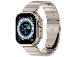 Correa de aleación de titanio para Apple Watch de 42/41/40/38 mm con cierre plano de liberación rápida de XIAOMOYU.