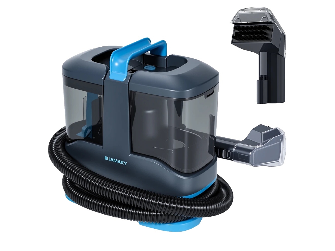 Limpiador de alfombras portátil, diseño compacto, alta potencia de succión, 450 W, UE