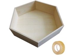 Estante YOUDOIT (Dorado - Madera - 39x34x10 cm)