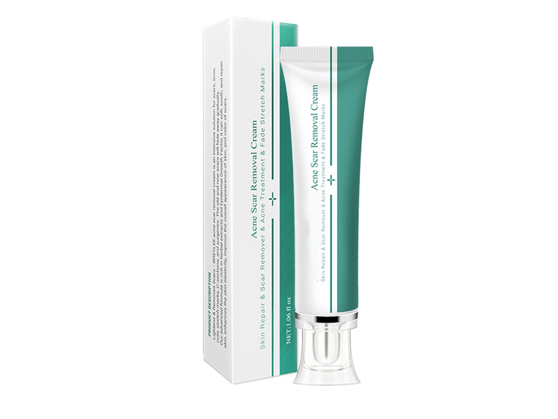 Crema para eliminar cicatrices, extracto de hierbas, suaviza y repara la piel, reduce la pigmentación.