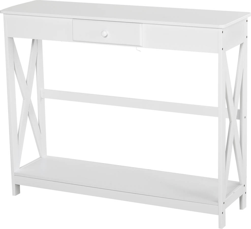 Armário HOMCOM Blanco (MDF - 100x30x81cm)