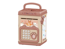Dan26-caja De Ahorro Para Niños Con Huella Digital Y Contraseña Caja De Monedas Electrónica Educativa Infantil Rosa