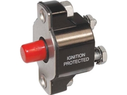 Botão BLUE SEA Medium Duty Push Button Reset Only 40A Rojo