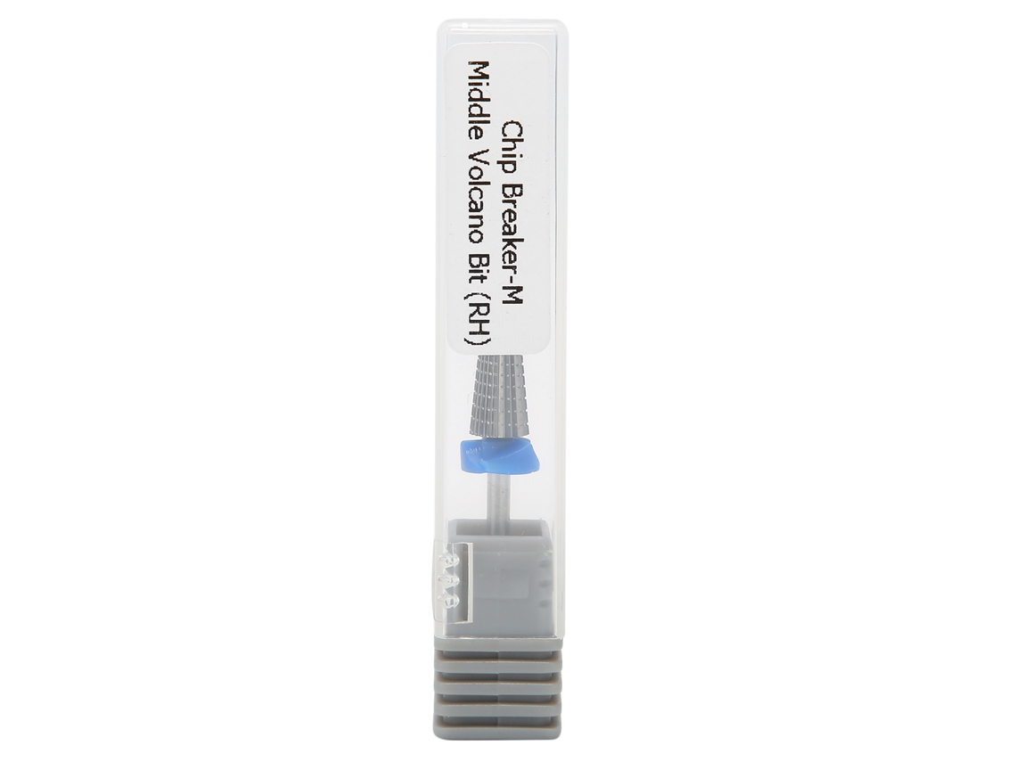 Herramienta para uñas de acero de tungsteno con cabeza redonda y patrón horizontal para quitar cutículas y esmalte de uñas.