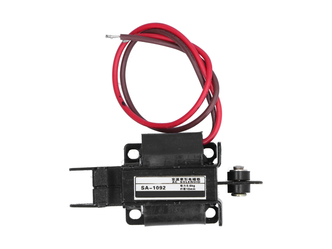 Electroimán solenoide CA 220 V, tracción de empuje y tracción, 9x5x5 cm, 267 g